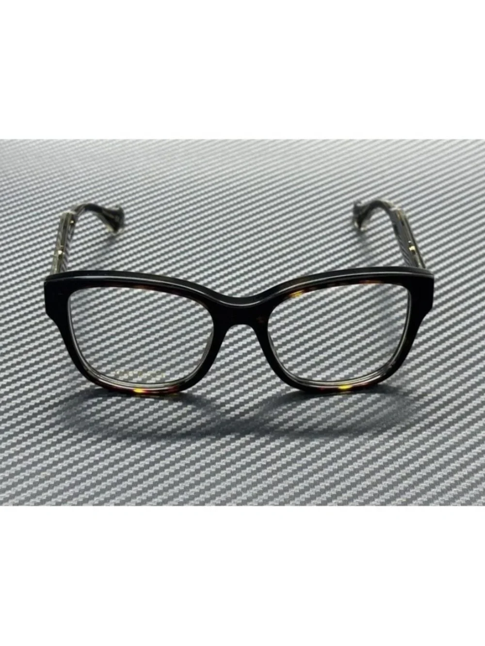 New Gucci Women Brown Eyeglasses 54-18-140